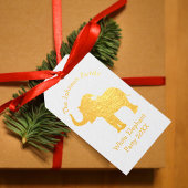 White Elephant-kerstfeestartikel - Eigen cadeau Cadeaulabels