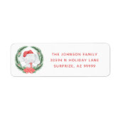 White Elephant Kerstmis Etiket (Voorkant)