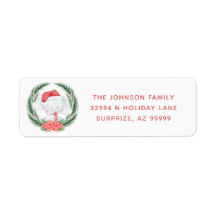 White Elephant Kerstmis Etiket