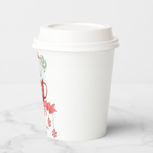 White Elephant Kerstmis | Papieren Bekers (Links)