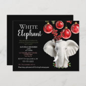  White Elephant Kids Christmas party   Briefkaart (Voorkant / Achterkant)