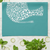 White Elephant Kitchen Towel Theedoek (Gevouwen)