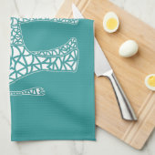 White Elephant Kitchen Towel Theedoek (Quarter Fold)
