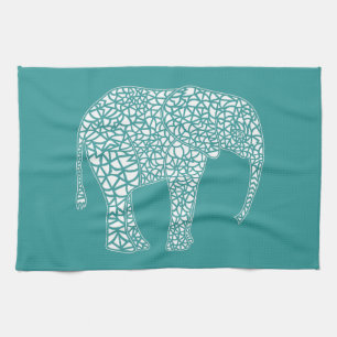 White Elephant Kitchen Towel Theedoek