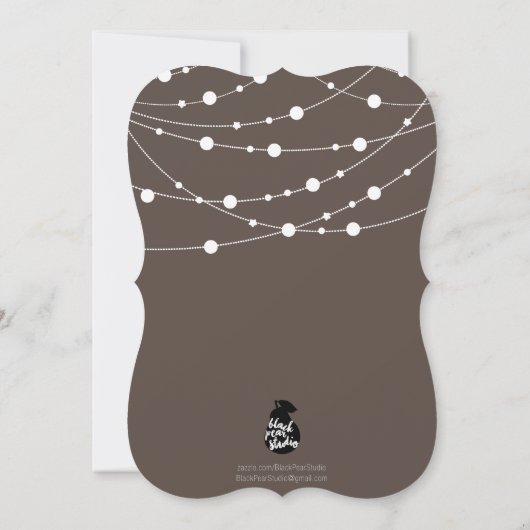 White Elephant Party Invitation | Aangepaste kleur Kaart (Achterkant)