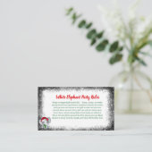 White Elephant Party Rules Card | Funny & Elegant  Informatiekaartje (Staand voorkant)