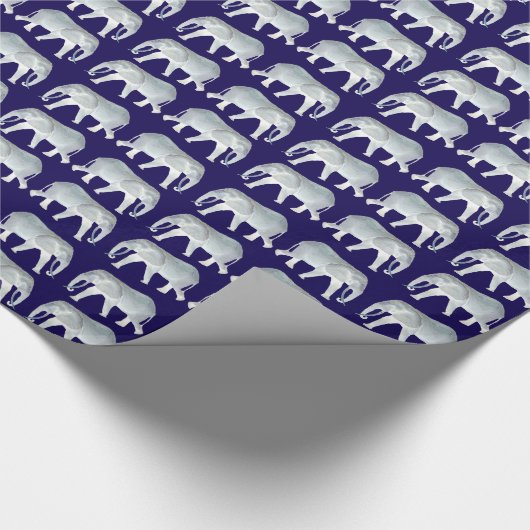 White Elephant Photo Cadeaupapier (Hoek)