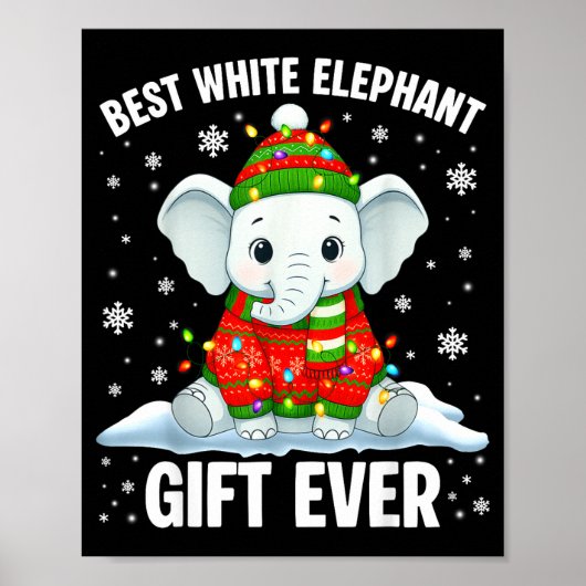 White Elephant Pjs For Adults Under 15 20 Poster (Voorkant)