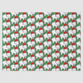 White Elephant Santa Hat Tissue Paper Tissuepapier (Voorkant)
