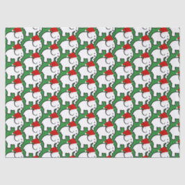 White Elephant Santa Hat Tissue Paper Tissuepapier