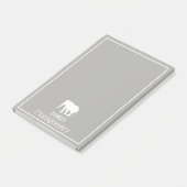 White Elephant Silhouette | Gepersonaliseerd Post-it® Notes (Schuin)