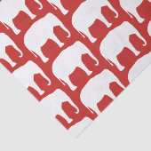 White Elephant Silhouettes Pattern Tissuepapier (Detail)