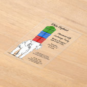 White Elephant Stacked Gift Exchange Party Acryl Uitnodigingen (Laagn)