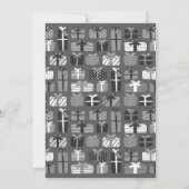 White Elephant Stacked Gift Exchange Party Kaart (Achterkant)