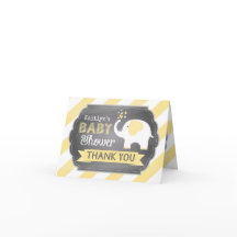 White Elephant Stripe Print Hartelijk dank