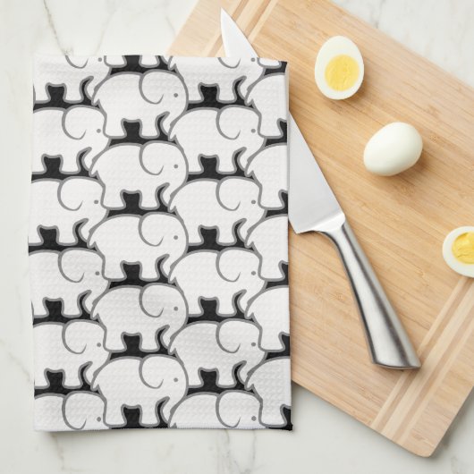 White Elephant  Theedoek (Quarter Fold)