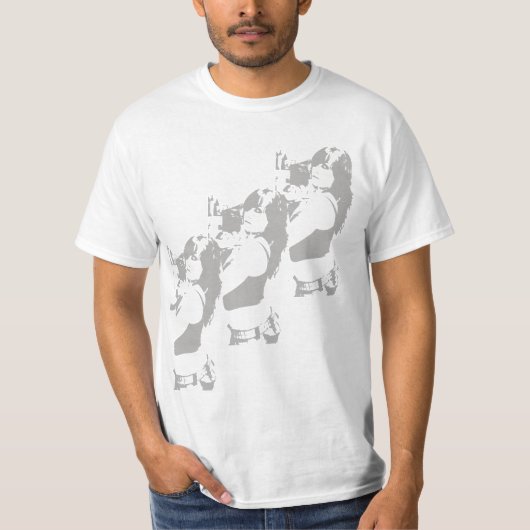 White Elephant Three Girl T Shirt (Voorkant)