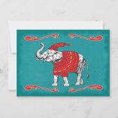 White Elephant Ugly Sweater Party Invitation Kaart (Achterkant)