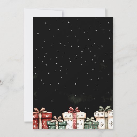 White Elephant Ugly Sweater Party Invitation Kaart (Achterkant)