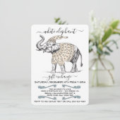 White Elephant Ugly Sweater Party Invitation Kaart (Staand voorkant)