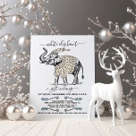 White Elephant Ugly Sweater Party Invitation Kaart<br><div class="desc">Viel de Feestdagen met deze schattige Witte Elephant en Ugly Sweater Kerstparty. Hij draagt een witte olifant met zijn lelijke trui. Geweldig voor de cadeaubeurs. Schone en moderne look met een neutraal kleurenschema.</div>