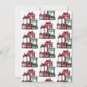 White Elephant Ugly Sweater Party Invitation Kaart (Achterkant)