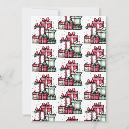 White Elephant Ugly Sweater Party Invitation Kaart (Achterkant)