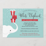 White Elephant Uitnodiging, Kerstfeest Uitnodiging<br><div class="desc">White Elephant Uitnodiging,  Kerstfeest Uitnodiging</div>