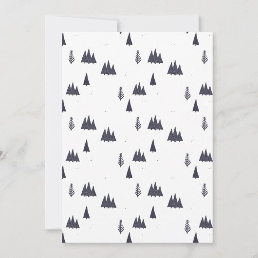 White Elephant Winter Wreator Gift Exchange Party Kaart (Achterkant)