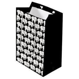 White Elephants Design Gift Bag Medium Cadeauzakje