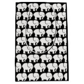 White Elephants Design Gift Bag Medium Cadeauzakje (Voorkant)