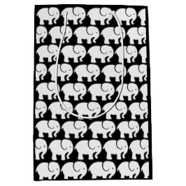 White Elephants Design Gift Bag Medium Cadeauzakje