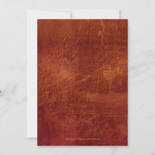 White Elephants Indian Post Wedding Invitation Kaart (Achterkant)