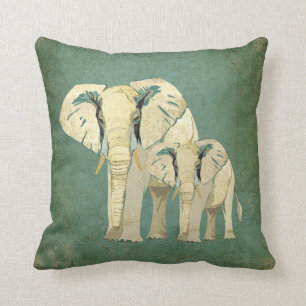 White Elephants Pillow Kussen