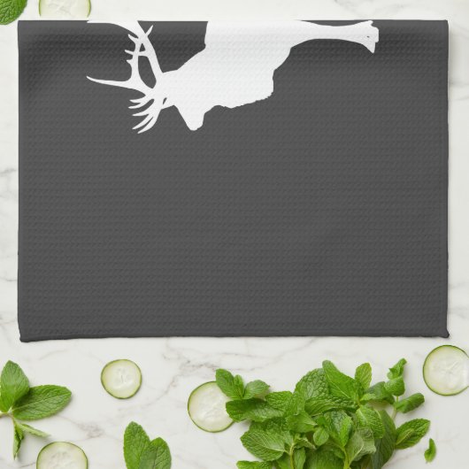 White Elk Theedoek (Gevouwen)