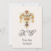 White elphant on Indian Lijst Weduwitation Kaart (Achterkant)