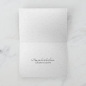 White Embossed Forever Wedding Bedankkaart (Binnen)