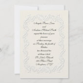 White Embossed-look nodiging Kaart (Voorkant)