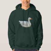 White Emden Goose Hoodie (Voorkant)