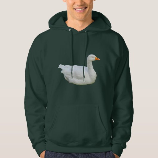 White Emden Goose Hoodie (Voorkant)