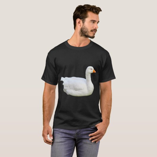 White Emden Goose T-Shirt (Voorkant volledig)