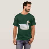 White Emden Goose T-Shirt (Voorkant volledig)