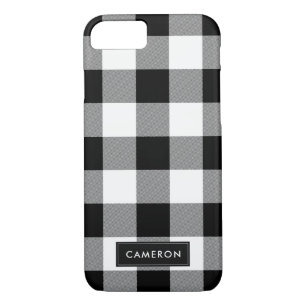White en Black Buffalo Check Pset - telefoontas Case-Mate iPhone Case