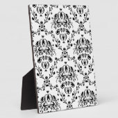 White en Black Damask Fotoplaat (Zijkant)