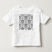White en Black Damask Kinder Shirts (Voorkant)