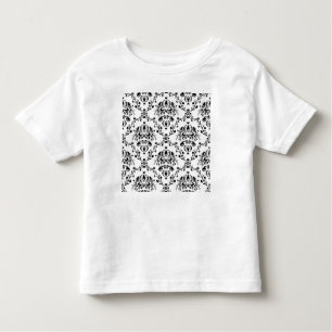 White en Black Damask Kinder Shirts