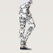 White en Black Damask Leggings (Rechts)