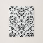 White en Black Damask Legpuzzel (Verticaal)
