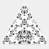 White en Black Damask Sticker (Voorkant)