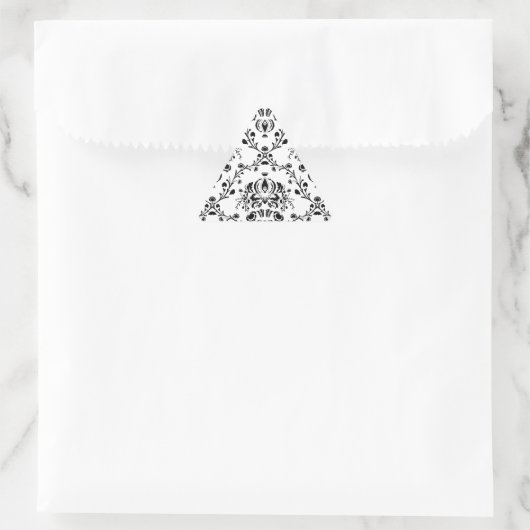White en Black Damask Sticker (Tas)